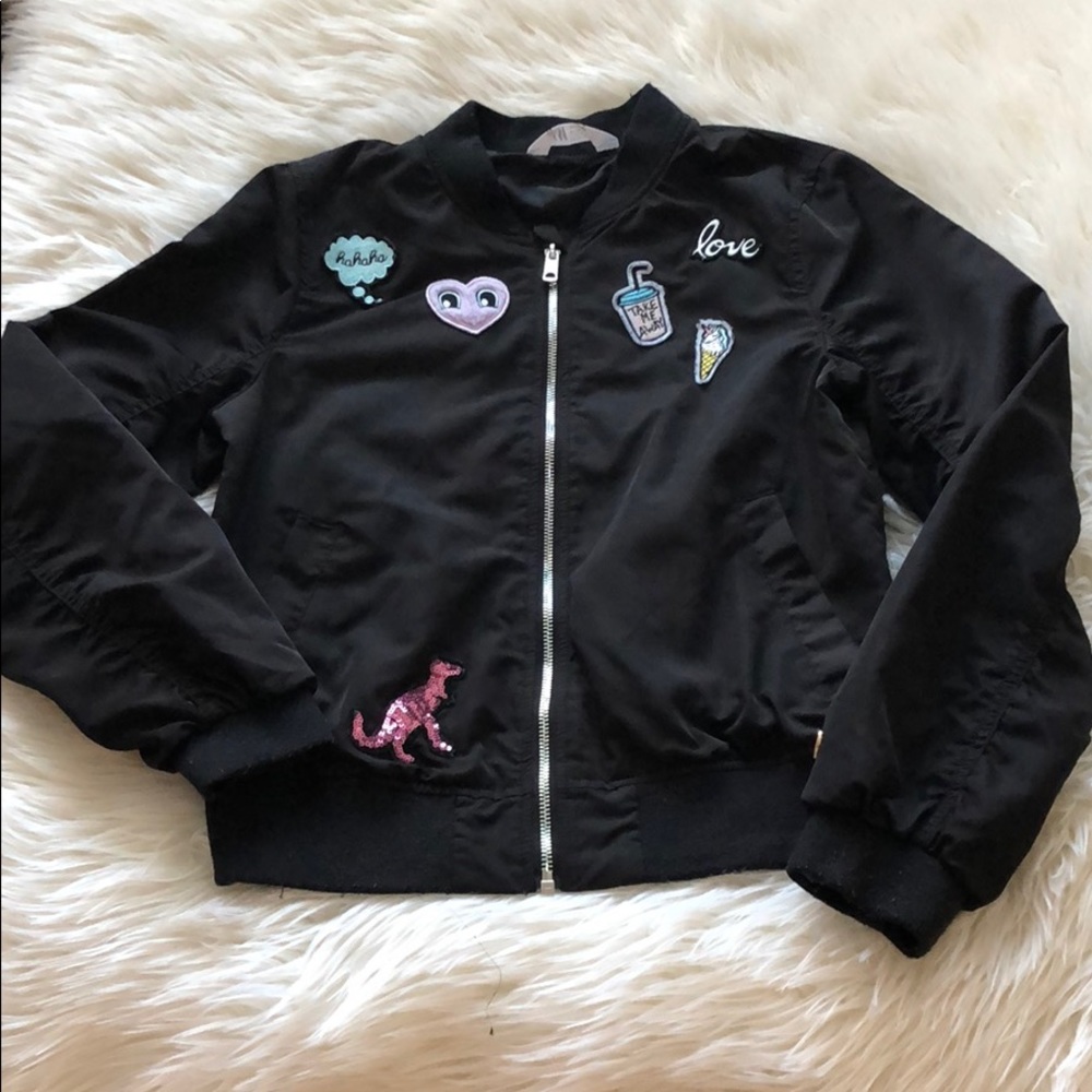 H&M size 12/13 girls bomber jacket